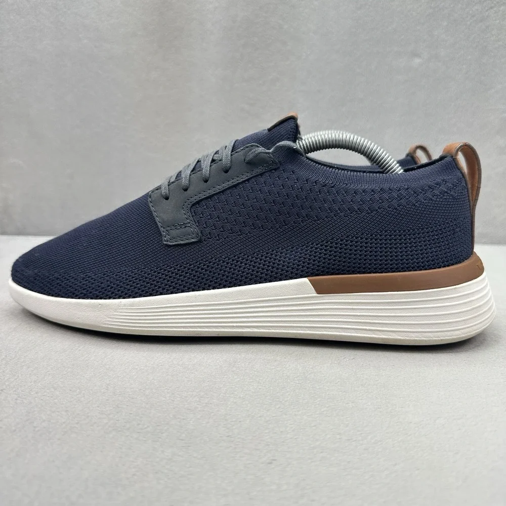 Wolf & Shepherd Swiftknit Mens Size 10 Derby Navy Mesh Lightweight Casual